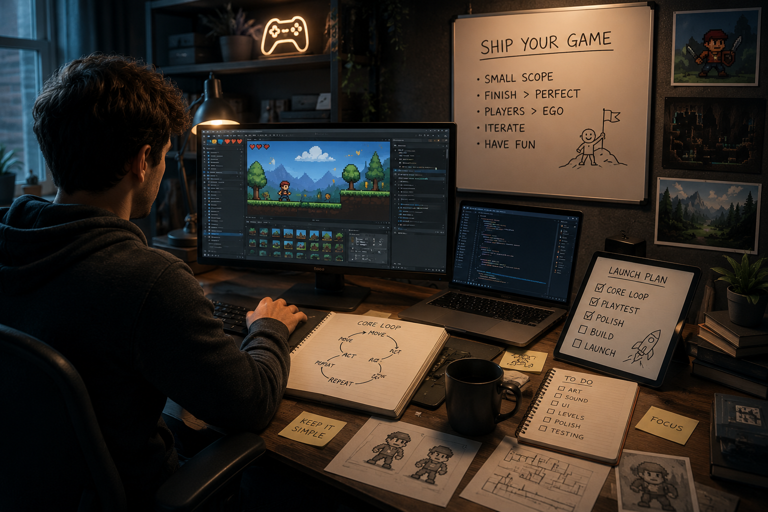 How Solo Developers Can Successfully Launch Their First Game