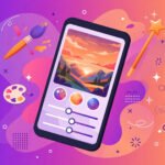 Person editing a photo on a smartphone with a photo editing app